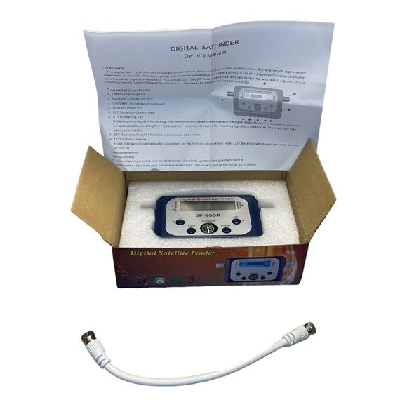 Blue Gray LCD Graphics Display Compass Digital Satellite Signal Finder Meter - Picture 4 of 7